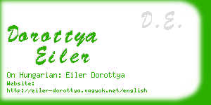 dorottya eiler business card